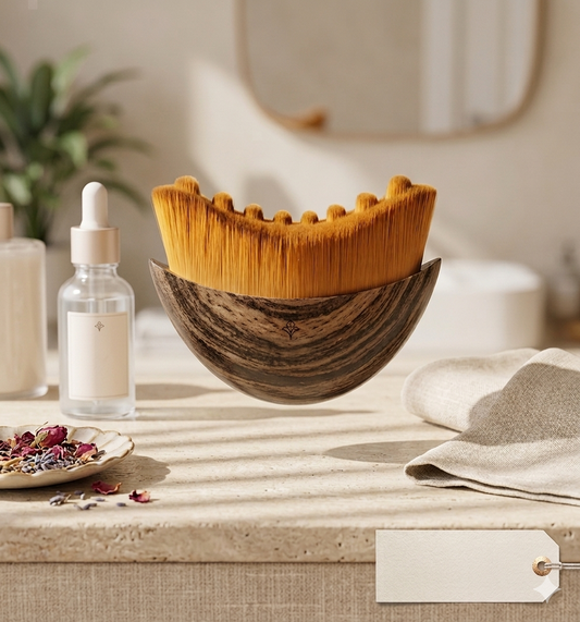 Premium Wooden Facial Cleansing Brush – Ultra Soft Bristle Face Massage & Deep Cleaning Brush